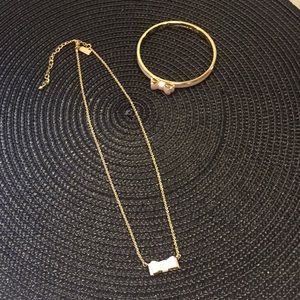 Kate Spade necklace and bracelet.